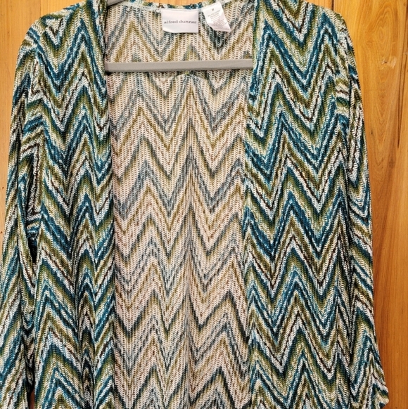 Alfred Dunner Sweaters - Alfred Dunner Chevron Cardigan